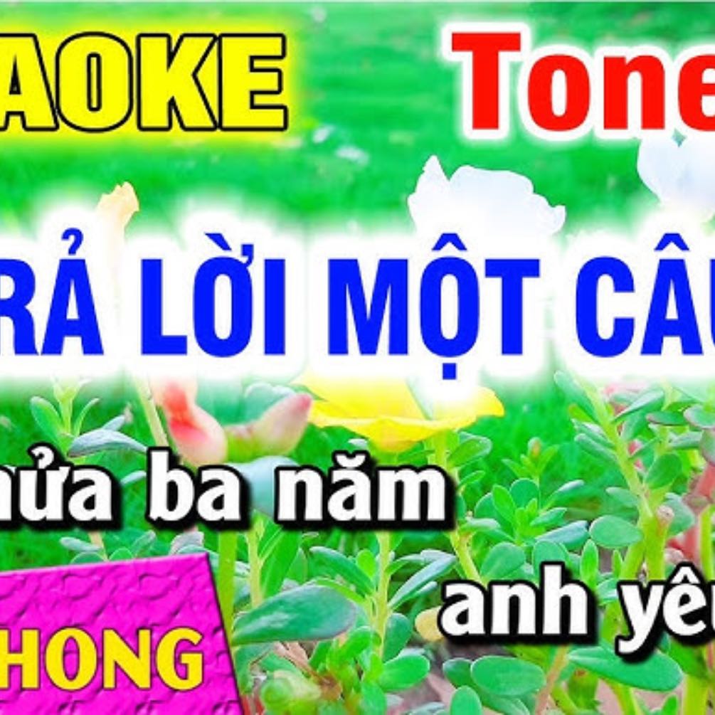 Karaoke Để Trả Lời Một Câu Hỏi Tone Nữ Nhạc Sống Dể Hát | Hoài Phong Organ